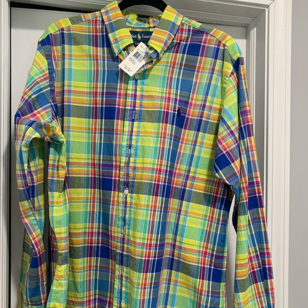 Men’s long sleeve button up Ralph Lauren Polo